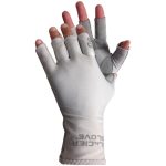 Glacier Glove Islamorada Fingerless Sun Gloves - Light Gray